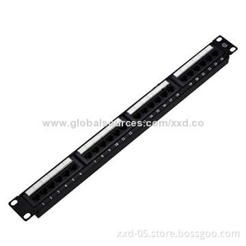 19-inch 1u UTP 24 Ports Cat5e Patch Panel